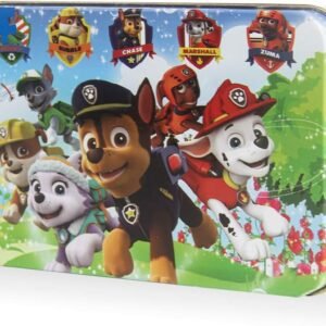 100 Piece Paw Patrol Puzzles for Kids Ages 4-8 Jigsaw Puzzle for Children Learning Education Metal Box