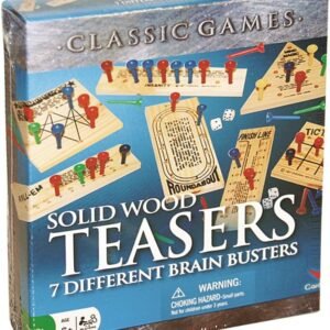 Solid Wood Brain Teasers - 7 Different Brain Busters