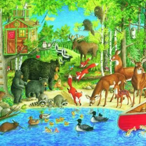 Ravensburger Woodland Friends 200 Piece Jigsaw Puzzle for Kids ? Every Piece is Unique, Pieces Fit Together Perfectly